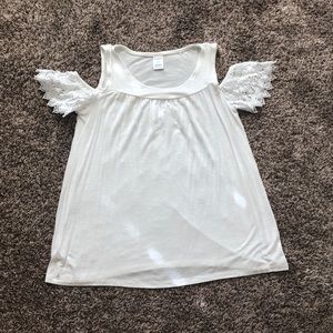 White off the shoulder top